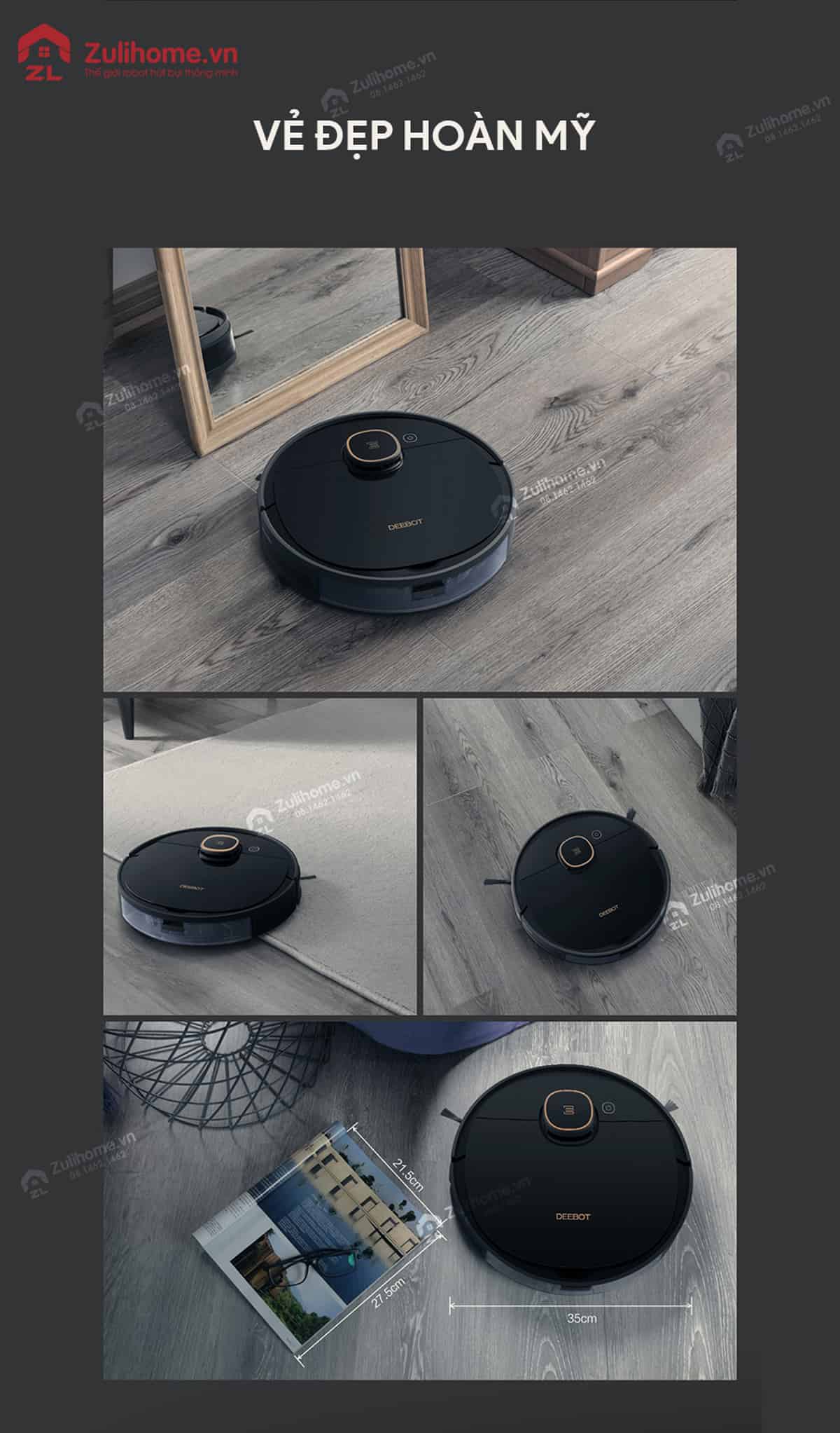 Ecovacs Deebot T5 Neo DX55 - Bản Châu Á (Ozmo 920) 10 Ecovacs Deebot T5 Neo DX55 | Thiết kế đẹp và hoàn mỹ