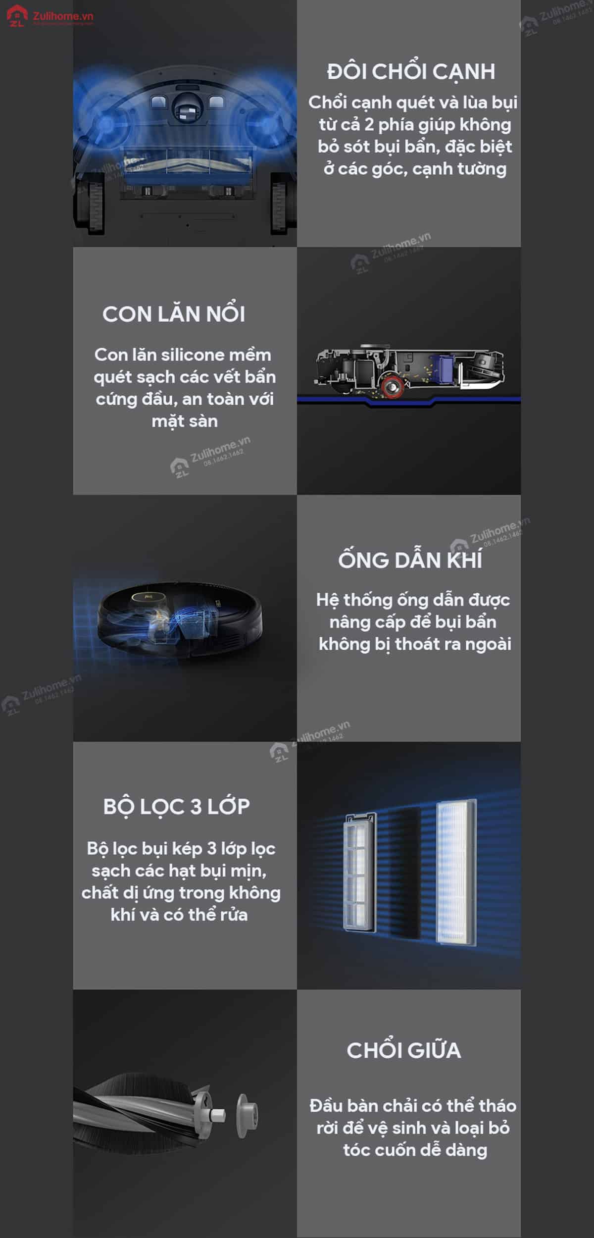 Ecovacs Deebot T5 MAX (DX65) 12 Ecovacs Deebot DX65 - T5 Max | Bộ phận trên thân máy