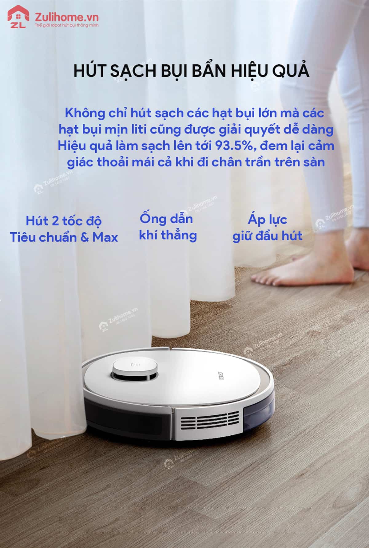 Ecovacs Deebot N3 Fun 360° 3 Ecovacs Deebot N3 Fun 360 | Hút sạch bụi bẩn hiệu quả