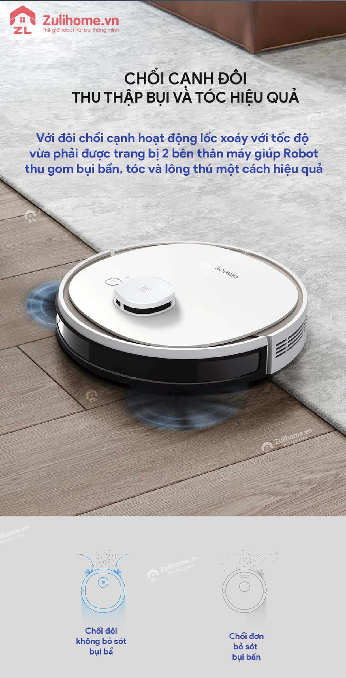 Ecovacs Deebot N3 Fun 360° 5 Ecovacs Deebot N3 Fun 360 | Chổi cạnh đôi