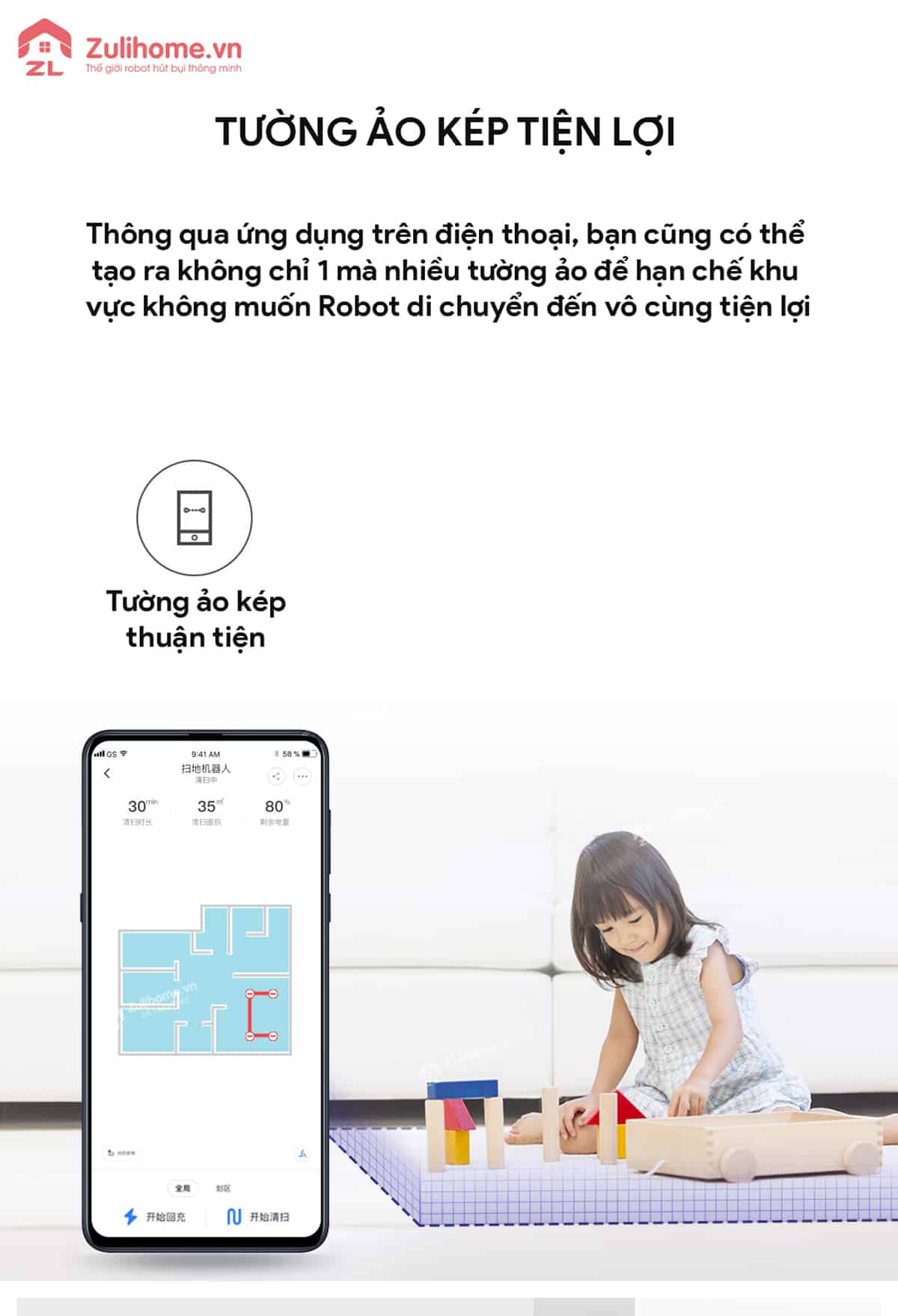 Xiaomi Roborock T4 - Bản Nội Địa 10 Xiaomi Roborock T4 được trang bị tường ảo kép