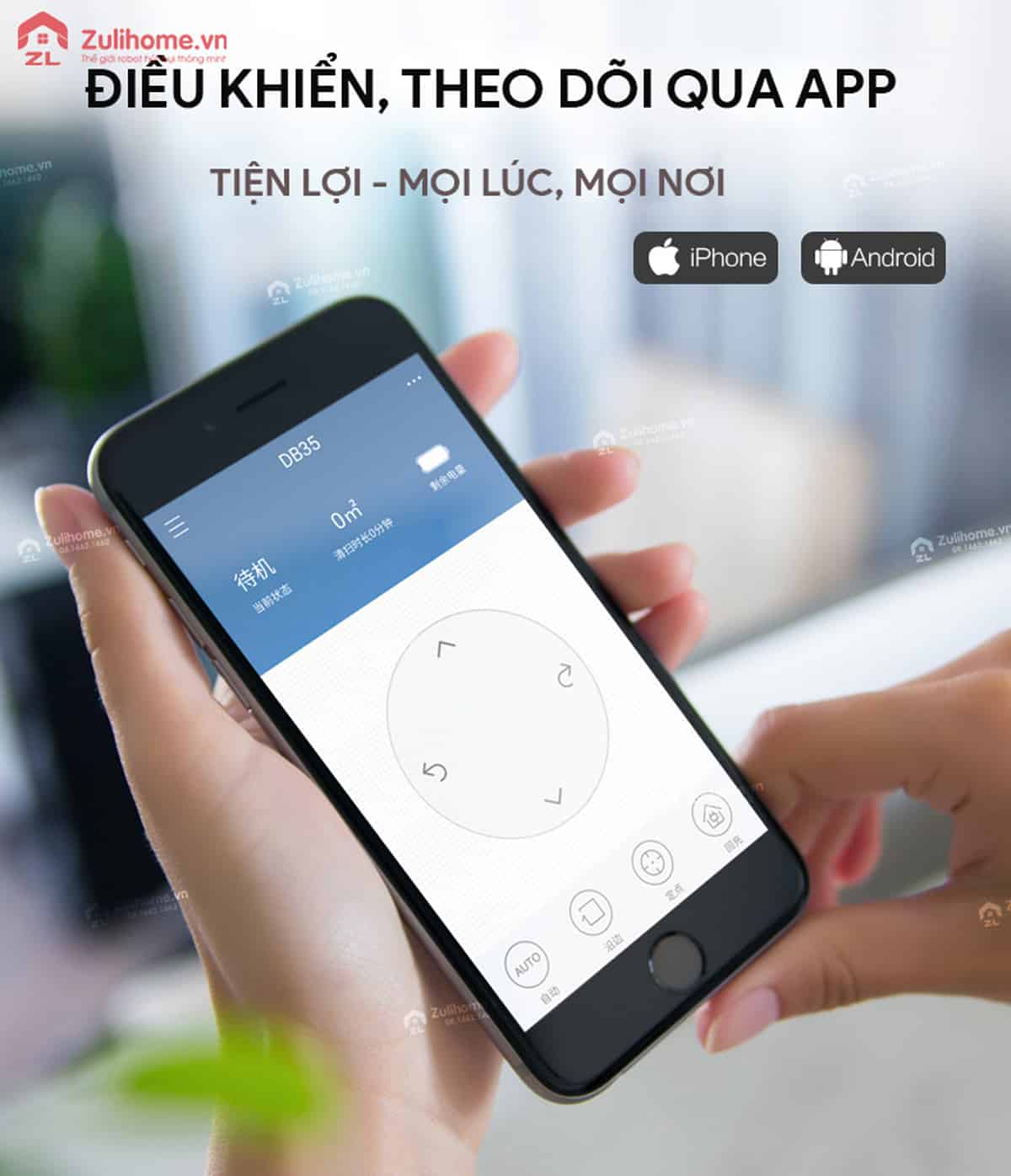 Ecovacs Deebot D36S 10 Ecovacs Deebot D36S được điều khiển qua app