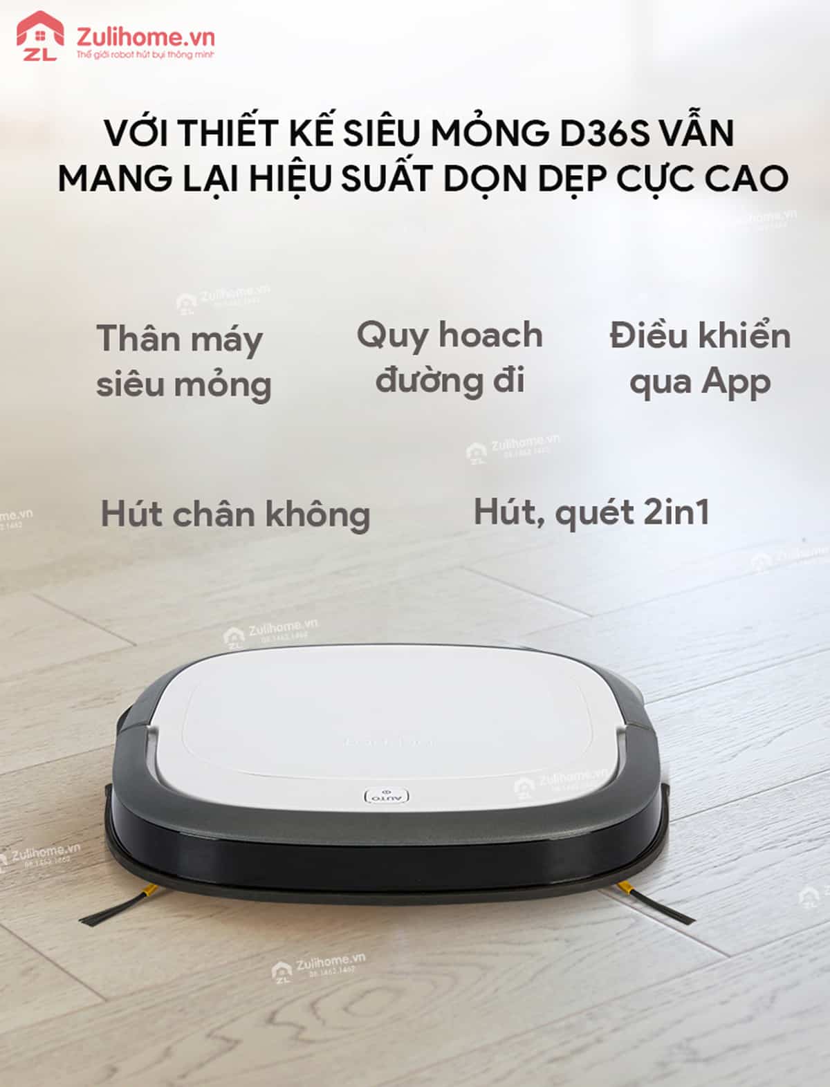 Ecovacs Deebot D36S 4 Ecovacs Deebot D36S mang lại hiệu suất dọn dẹp cao
