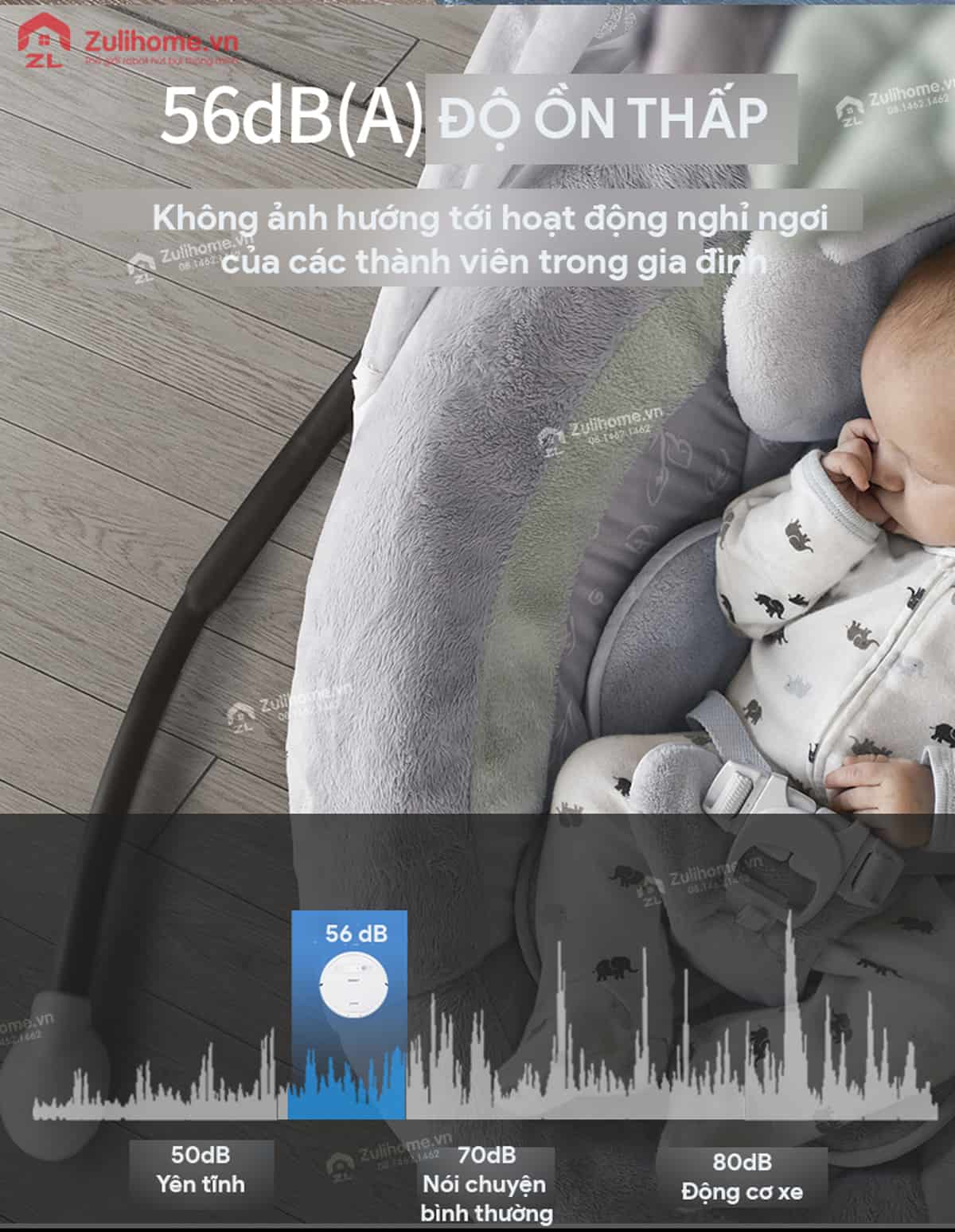 Ecovacs Deebot DD37 17 Ecovacs Deebot DD37 hoạt động với độ ồn thấp