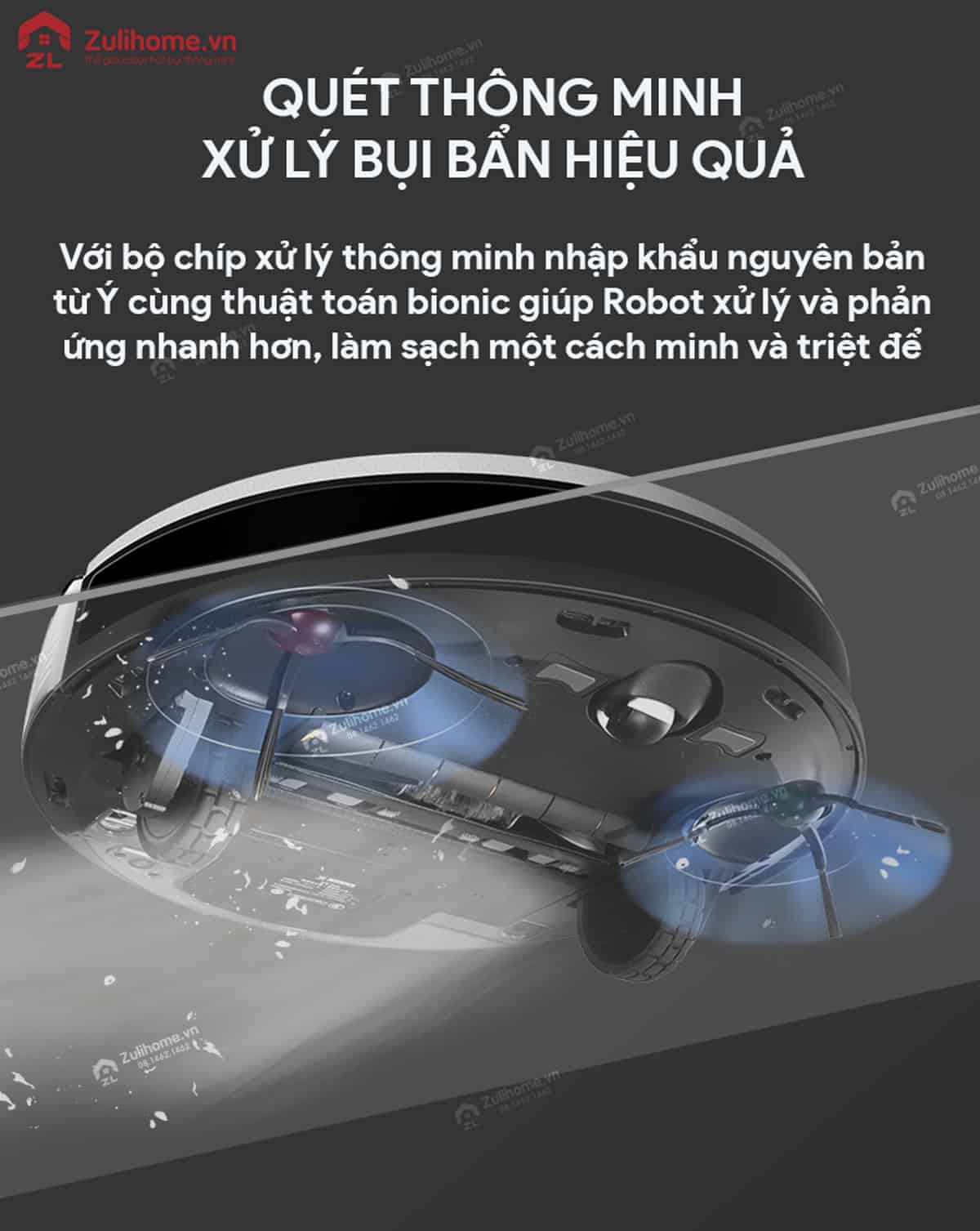 Ecovacs Deebot DD37 7 Ecovacs Deebot DD37 xử lý nhanh hơn nhờ tích hợp chip xử lý thông minh