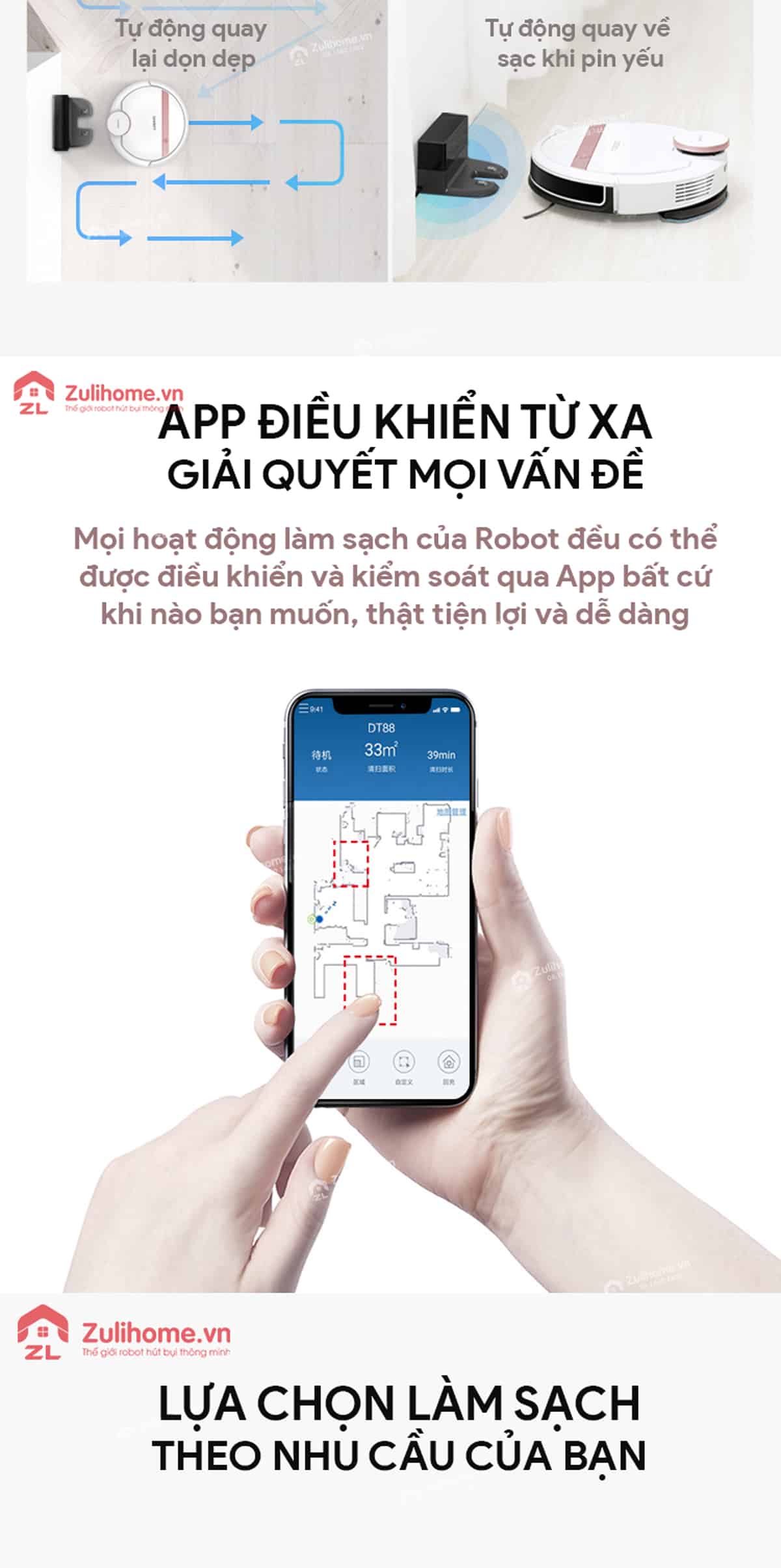Ecovacs Deebot DT88 - Model 2019 6 Ecovacs Deebot DT88 | Điều khiển từ xa qua app