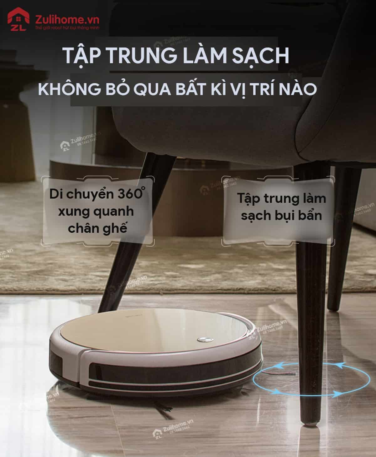 ILIFE X451 | Tập trung làm sạch bụi bẩn