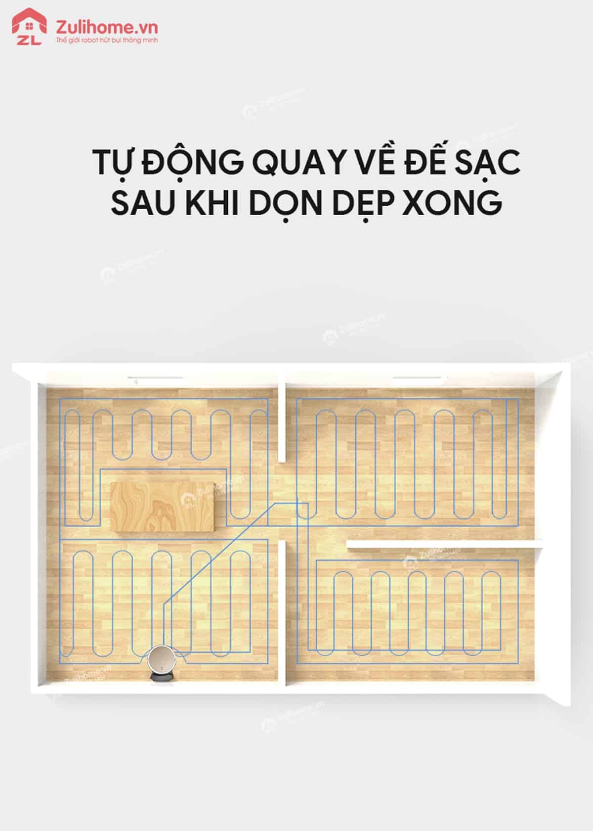 ILIFE X451 | Tự động quay về đế sạc sau khi dọn dẹp xong