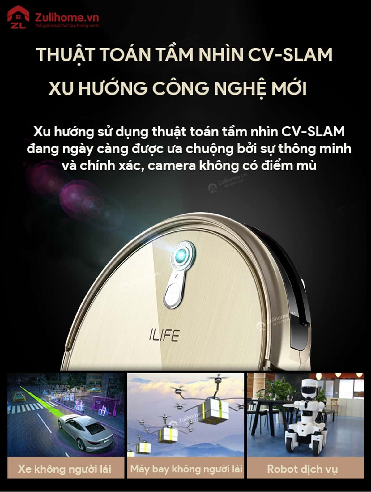 ILIFE X661 | Thuật toán tầm nhìn CV SLAM