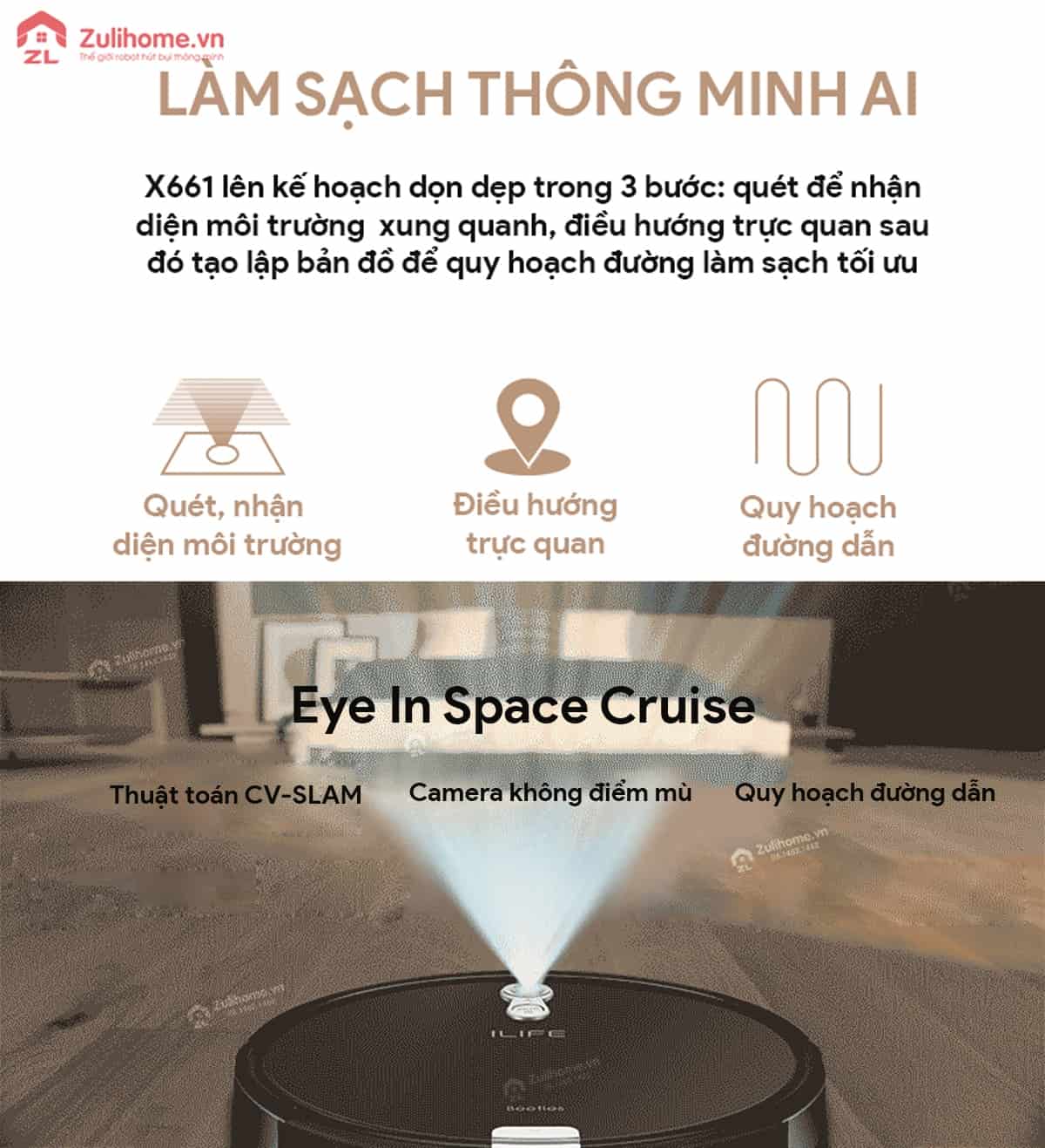 ILIFE X661 | Lên kế hoạch dọn dẹp trong 3 bước 