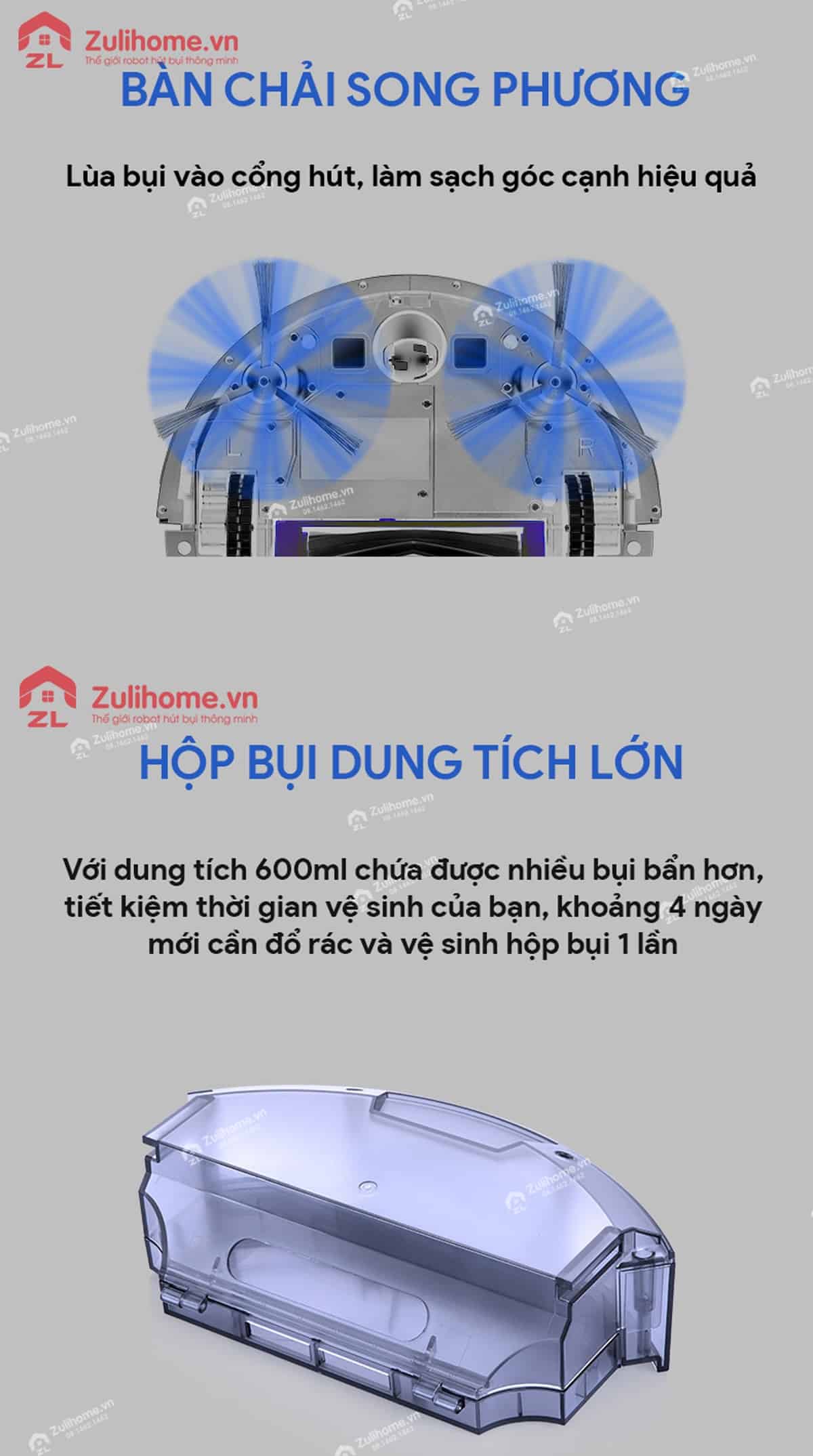 ILIFE X787 12 ILIFE X787 | Bàn chải song phương và hộp bụi dung tích lớn
