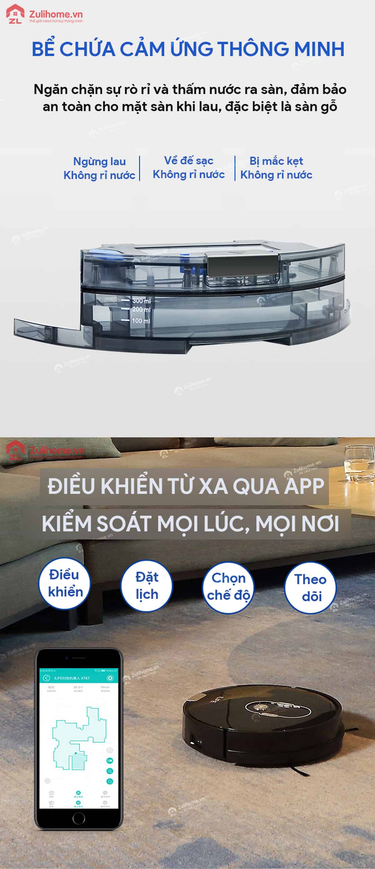 ILIFE X787 14 ILIFE X787 | Bể chứa cảm ứng thông minh