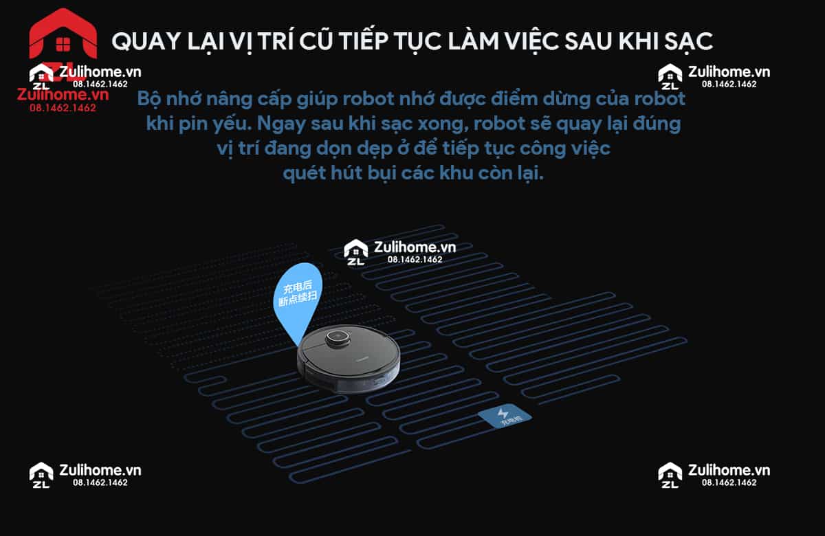 Ecovacs Deebot T5 Power (DX93) 5 Ecovacs Deebot DX93 | Quay lại làm việc sau khi sạc