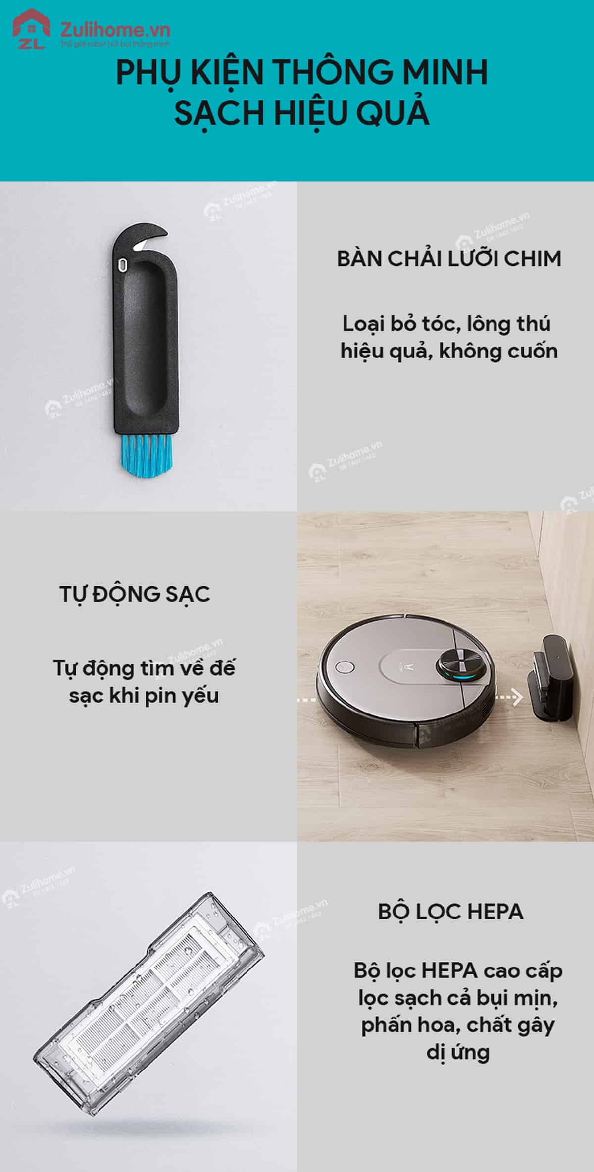 Xiaomi Viomi Pro Vxvc01-JG (Yunmi) 24 Xiaomi Viomi Yunmi có bộ phụ kiện thông minh