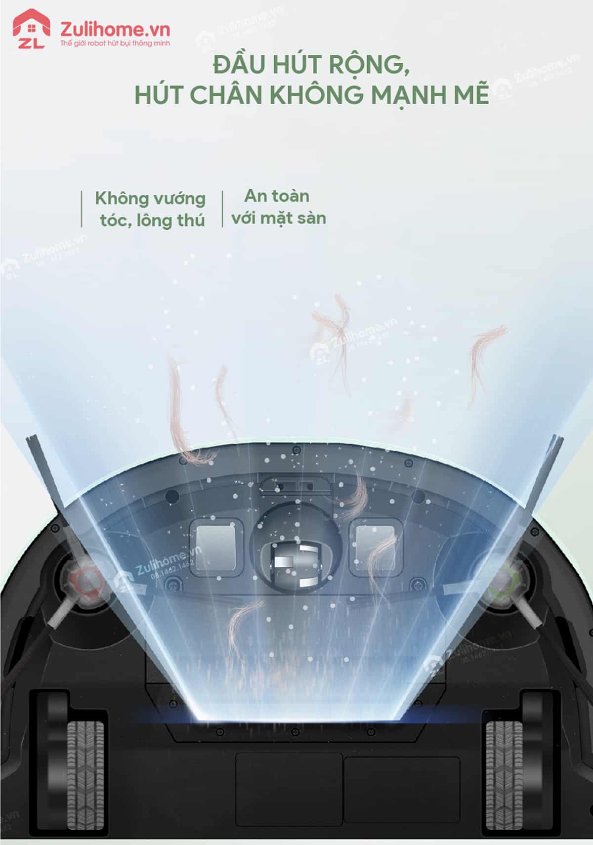 Ecovacs Deebot Slim U3 Neo 12 Ecovacs Deebot Slim U3 Neo | Hút chân không mạnh mẽ