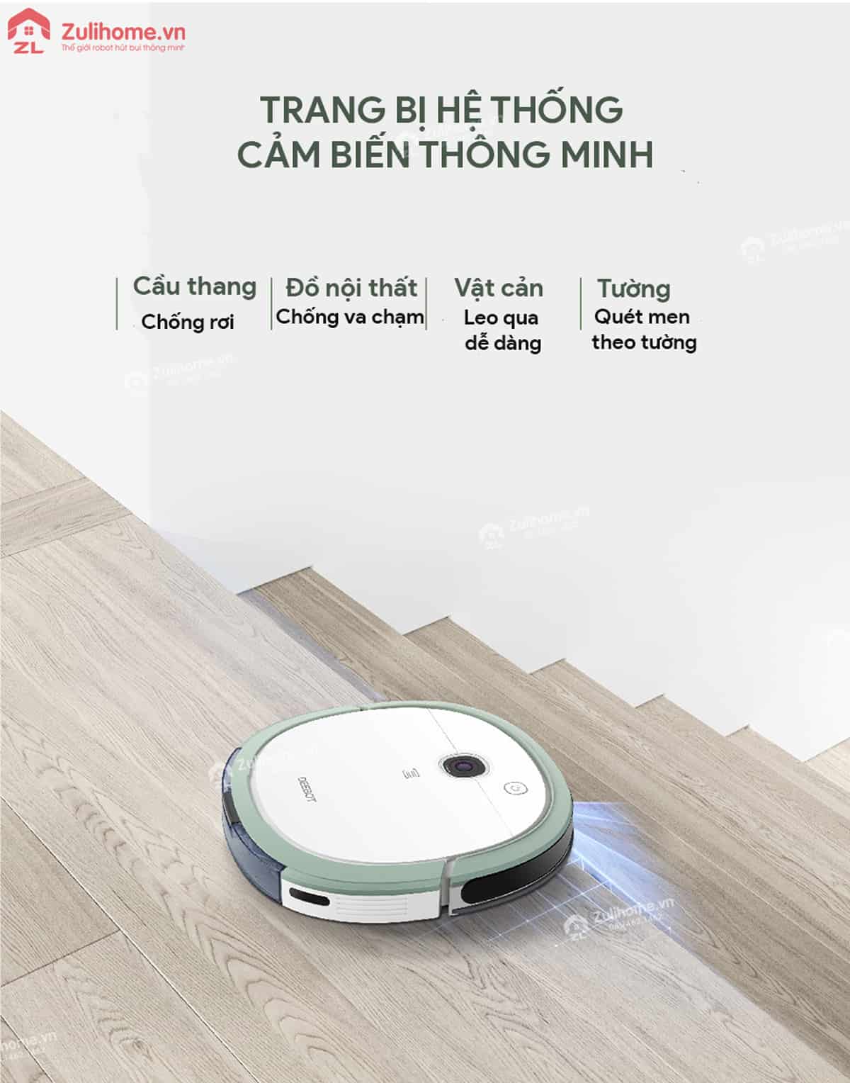 Ecovacs Deebot Slim U3 Neo 9 Ecovacs Deebot Slim U3 Neo | Cảm biến thông minh