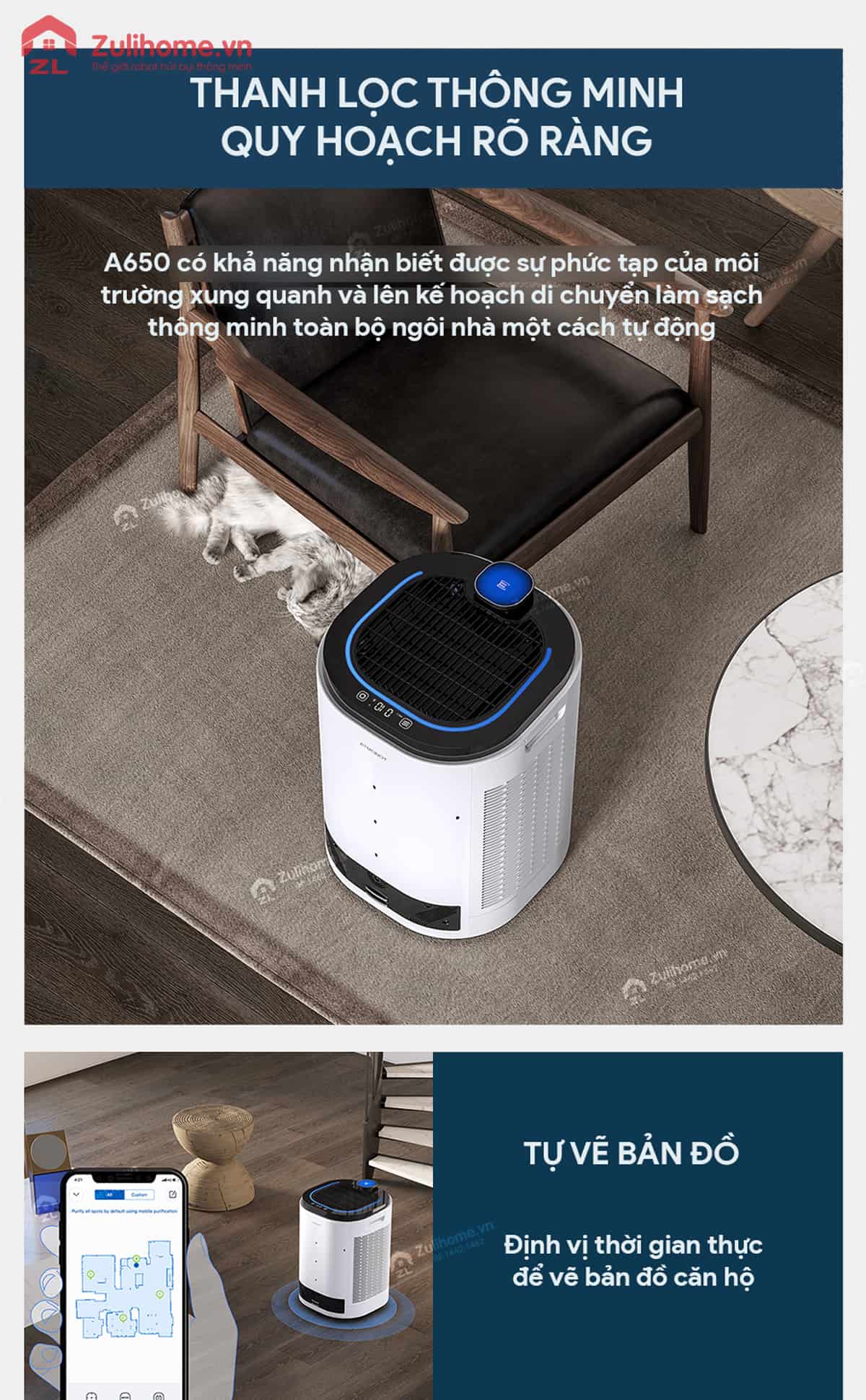 robot loc khong khi a650 zulihome 4