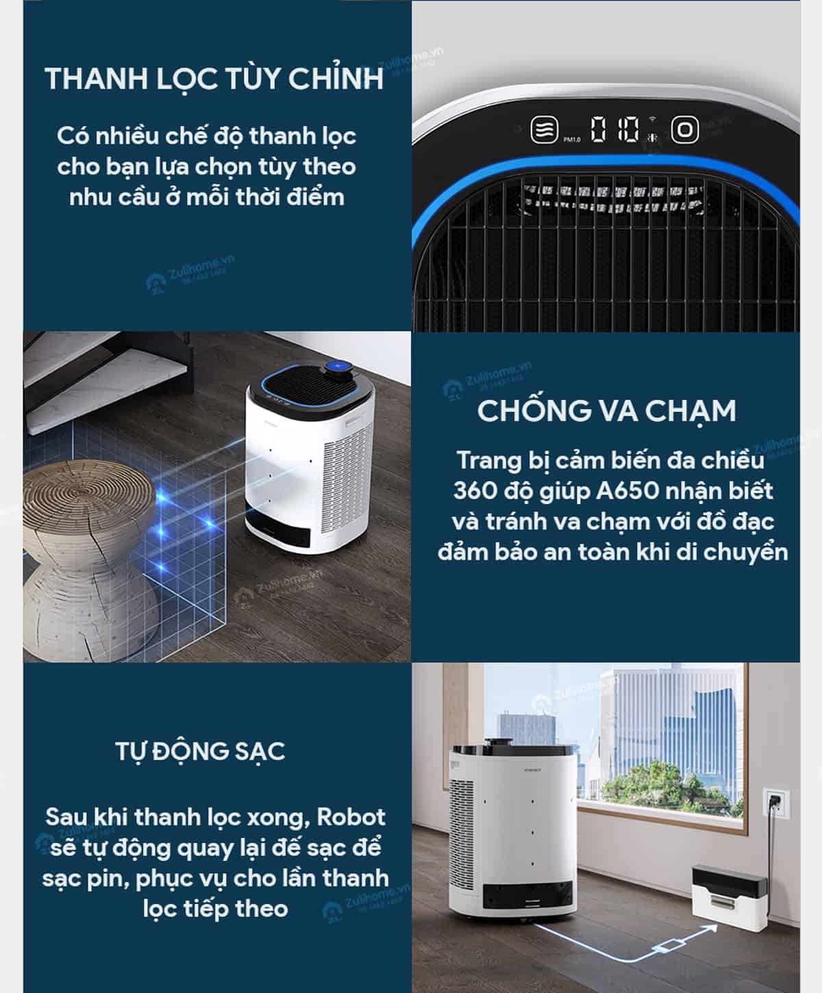 robot loc khong khi a650 zulihome 5