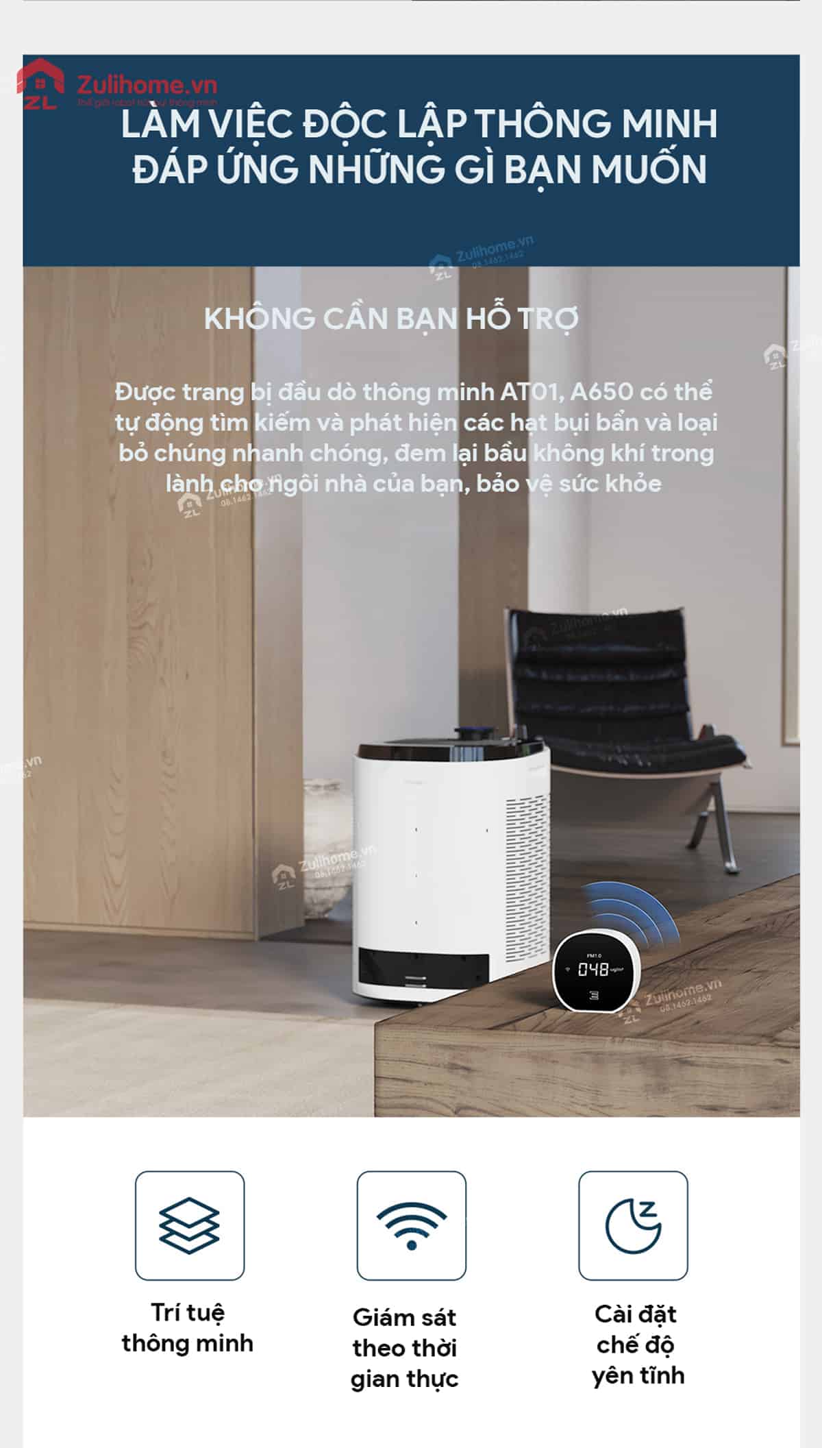 robot loc khong khi a650 zulihome 6