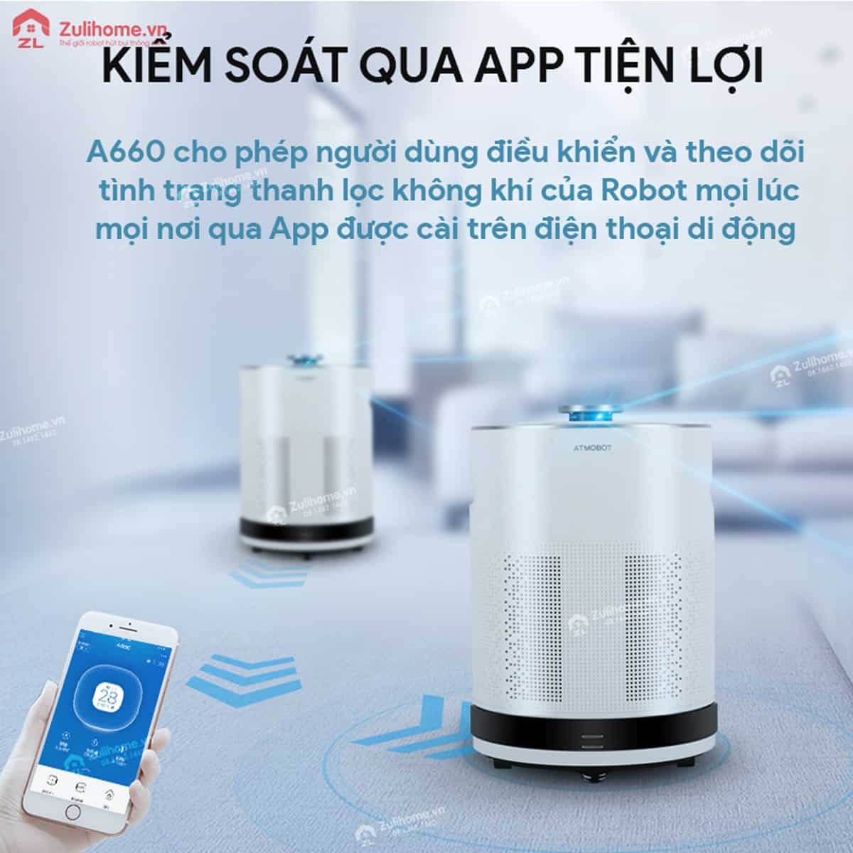 robot loc khong khi a660 zulihome 13