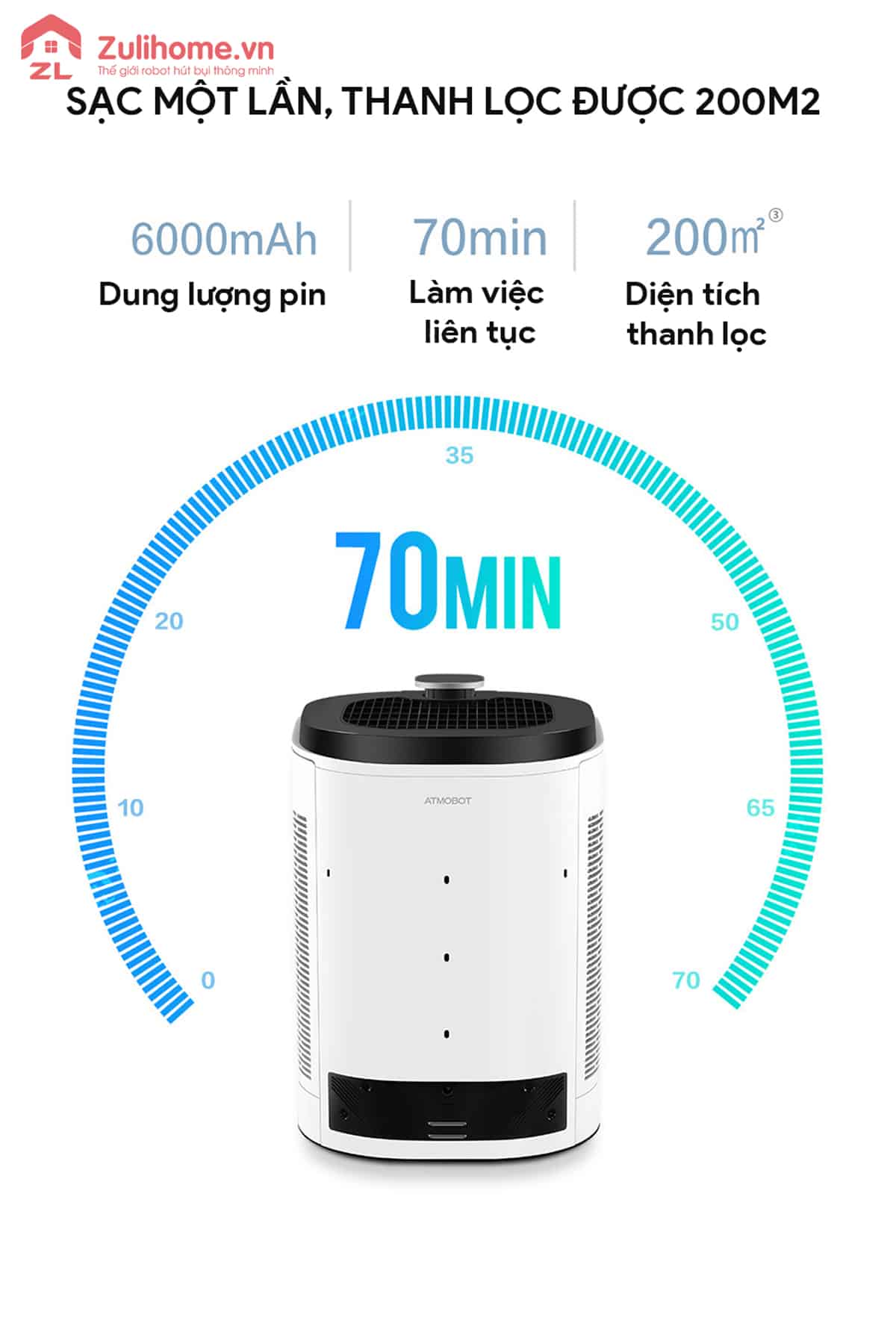 Ecovacs Atmobot AA30 16 robot loc khong khi aa30 zulihome 16