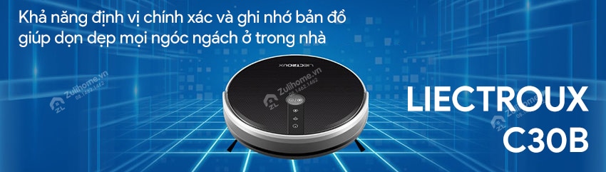 Robot Hút Bụi Lau Nhà Liectroux C30B – Hàng Công Ty, Bản Quốc Tế 1 001 C30B