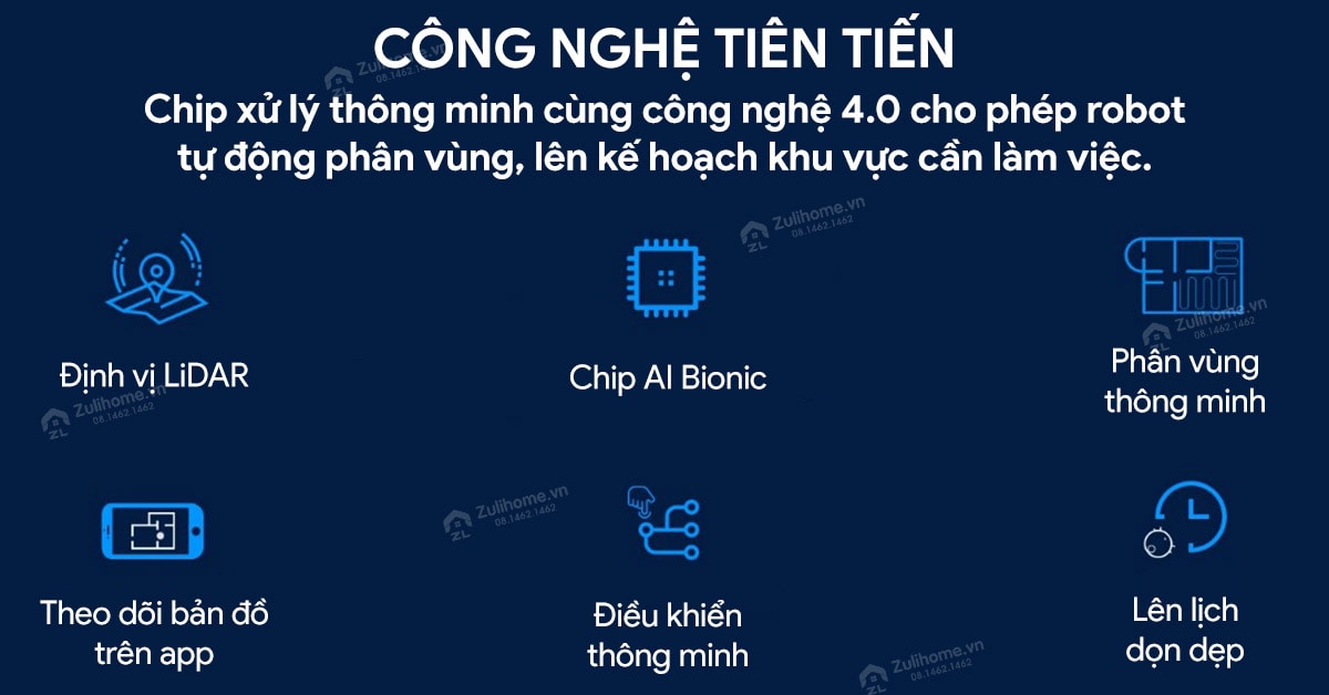 Robot Hút Bụi Lau Nhà Liectroux ZK901 4 03