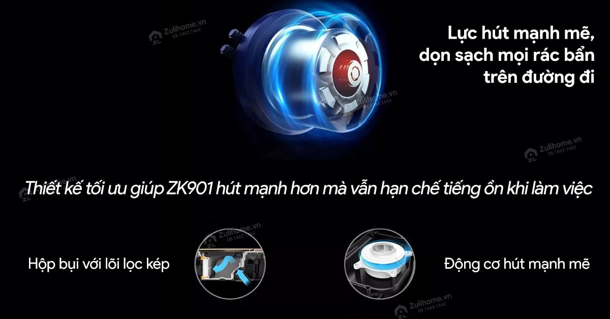 Robot Hút Bụi Lau Nhà Liectroux ZK901 6 05