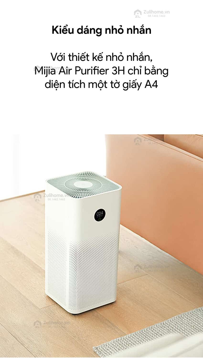 Máy lọc không khí thông minh Xiaomi Mi Air Purifier 3H - Quốc Tế Chính Hãng 12 12 1