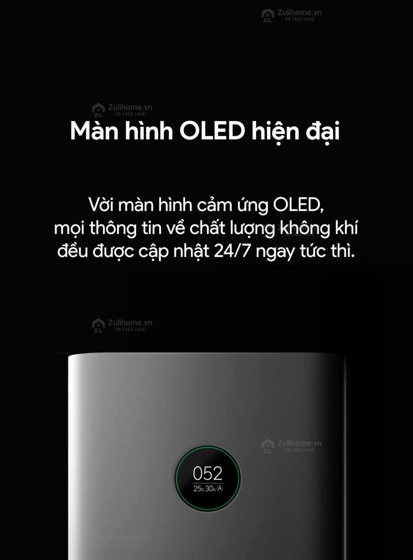 Máy lọc không khí thông minh Xiaomi Mi Air Purifier Pro - Quốc Tế Chính Hãng 6 6 2