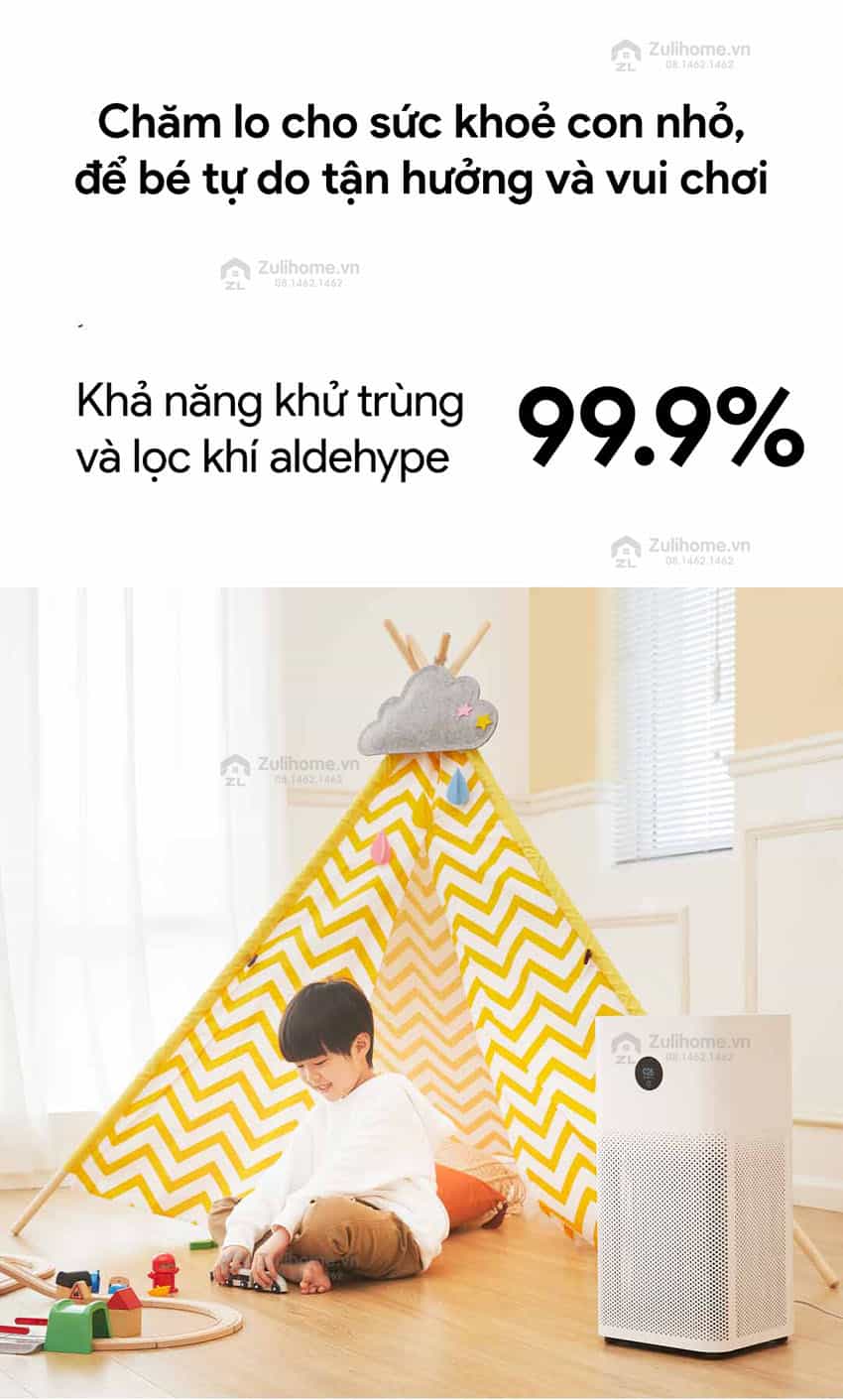 Máy lọc không khí thông minh Xiaomi Mi Air Purifier 3H - Quốc Tế Chính Hãng 8 8 1