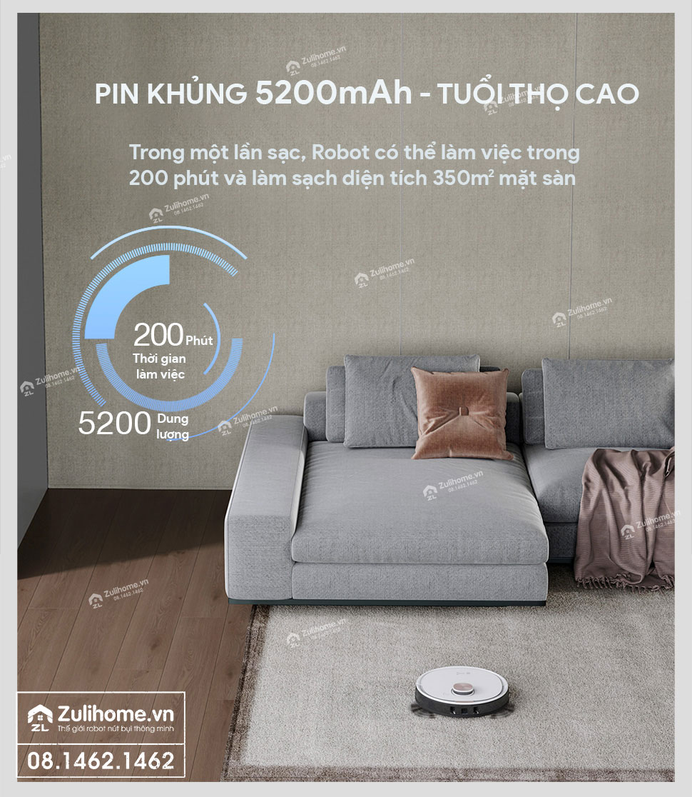 Robot Hút Bụi Lau Nhà Ecovacs Deebot T8 Max 13 robot hut bui ecovacs deebot t8 zulihome 12