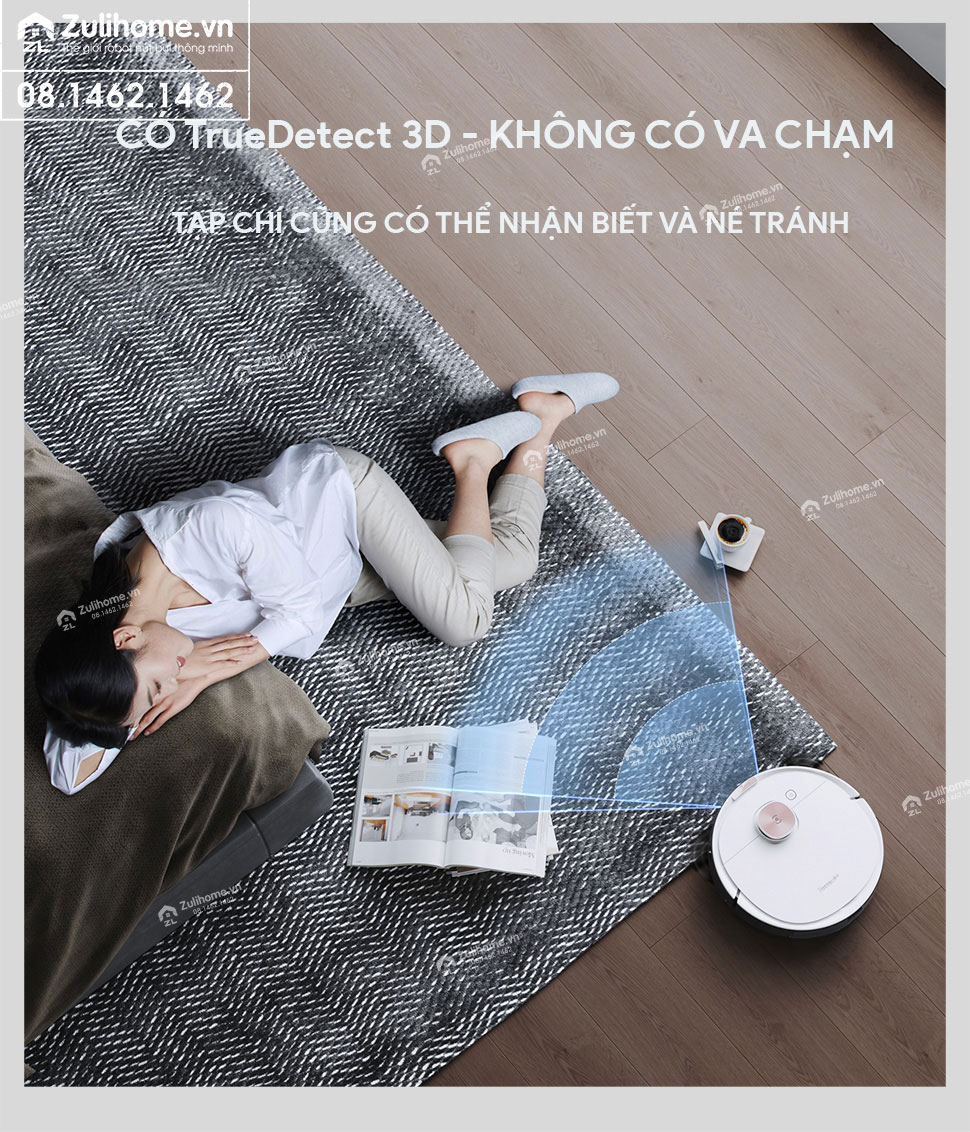 Robot Hút Bụi Lau Nhà Ecovacs Deebot T8 Max 4 robot hut bui ecovacs deebot t8 zulihome 3