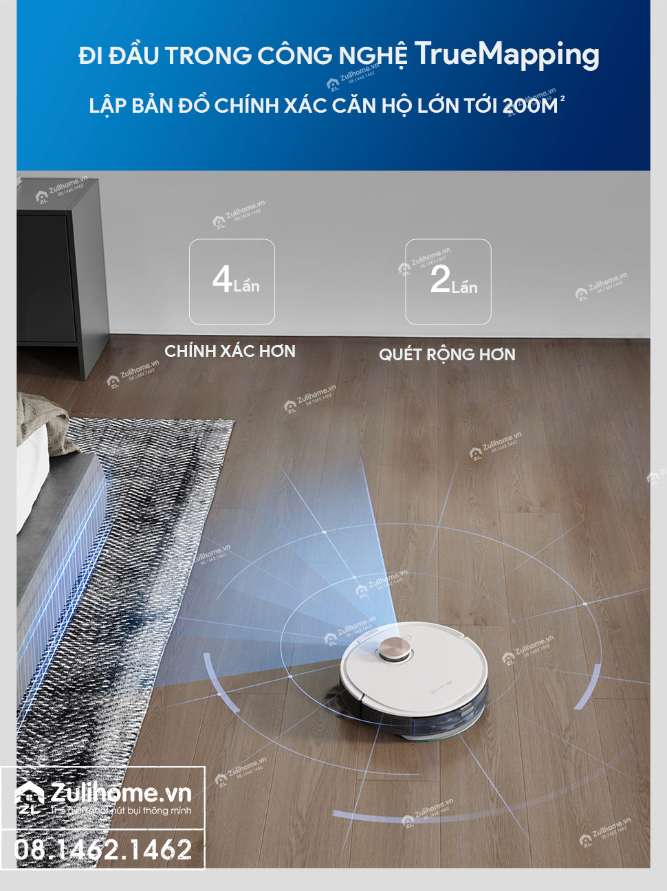Robot Hút Bụi Lau Nhà Ecovacs Deebot T8 Max 5 robot hut bui ecovacs deebot t8 zulihome 4