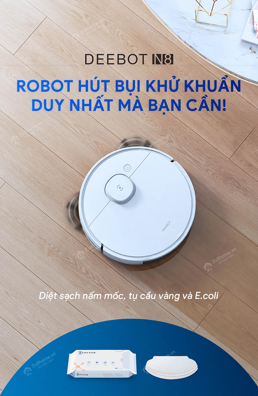 Robot Hút Bụi Lau Nhà Ecovacs Deebot N8 1 N8 1 1