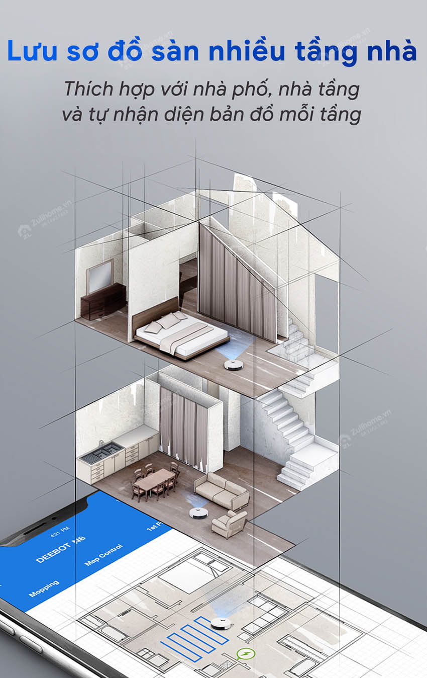 Robot Hút Bụi Lau Nhà Ecovacs Deebot N8 15 N8 15