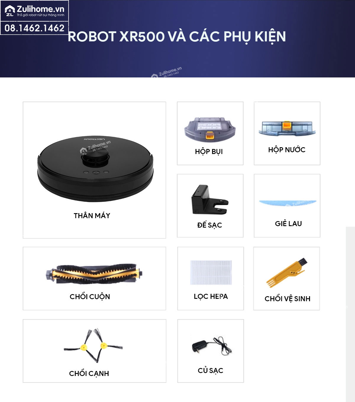 Liectroux XR500 9 robot hut bui liectroux xr500 zulihome 8 1