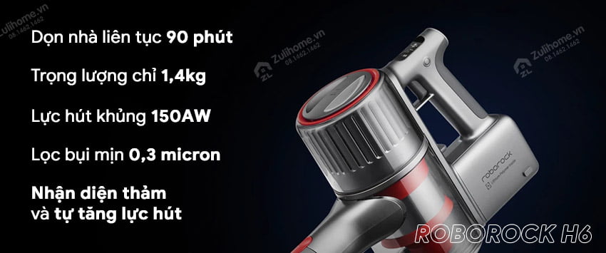 Máy hút bụi cầm tay ROBOROCK H6 2 2 1