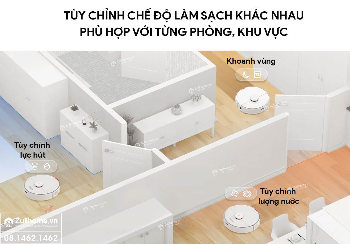 Robot Hút Bụi Lau Nhà Xiaomi Roborock S7 – Hàng Công ty, Bản Quốc tế 21 robot hut bui roborock s7 zulihome 10 2