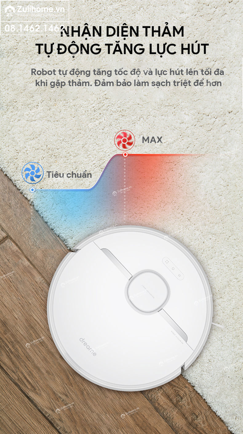 Robot Hút Bụi Lau Nhà Dreame D9 – Hàng Công ty, Bản Quốc tế 12 robot hut bui dreame d9 zulihome 12 1