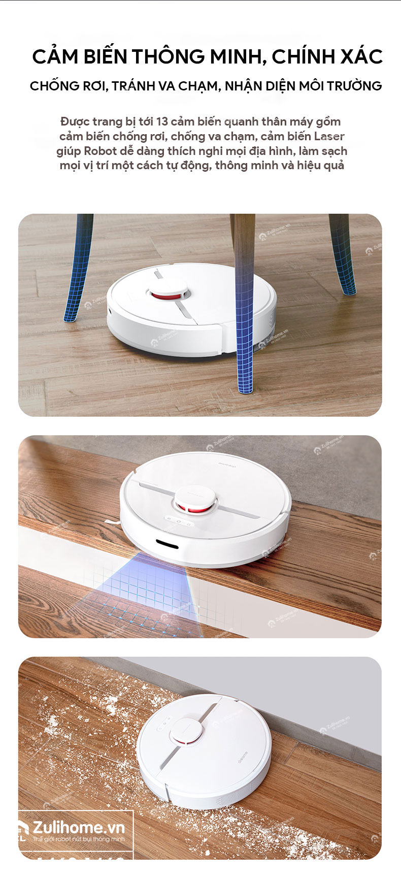 Robot Hút Bụi Lau Nhà Dreame D9 – Hàng Công ty, Bản Quốc tế 14 robot hut bui dreame d9 zulihome 14 1