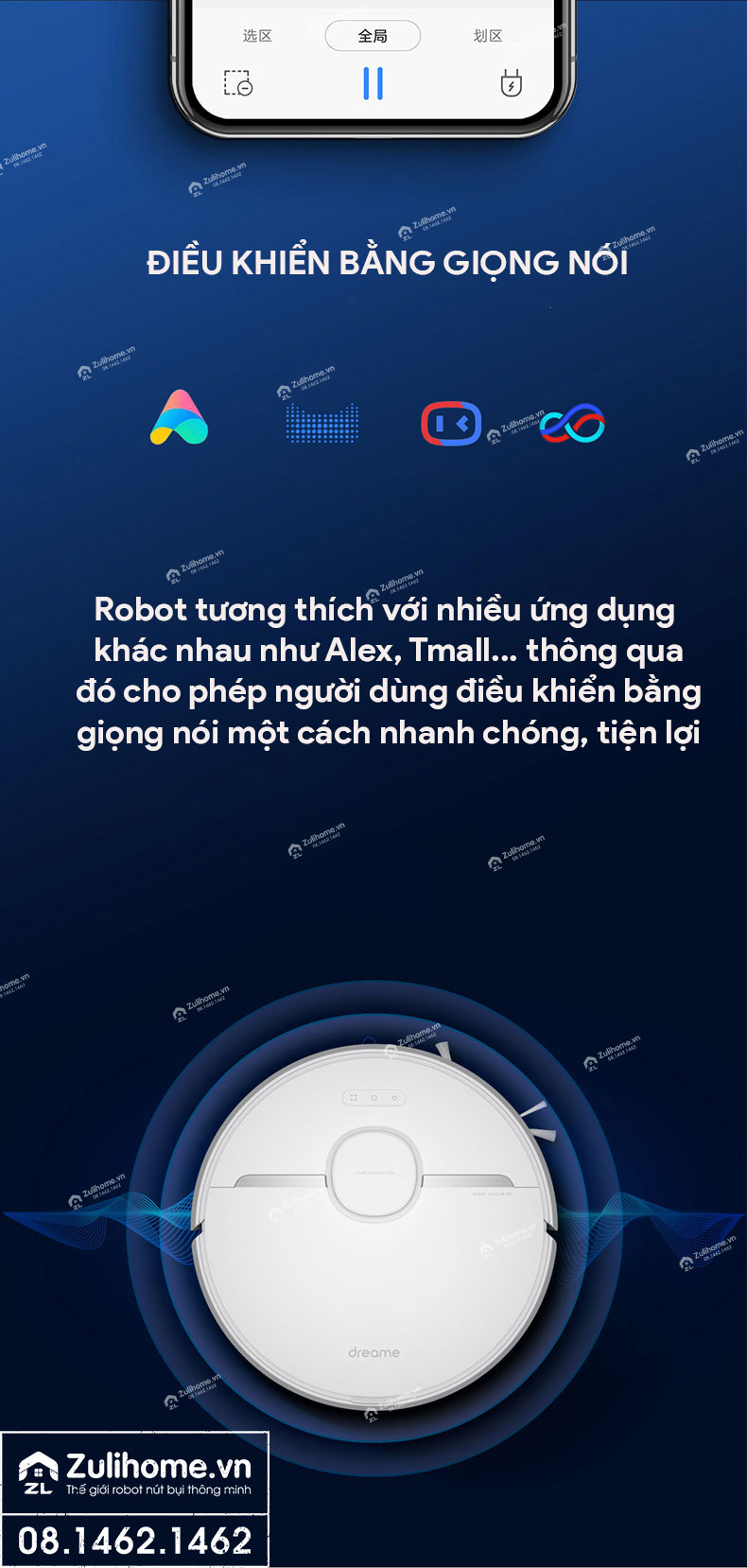 Robot Hút Bụi Lau Nhà Dreame D9 – Hàng Công ty, Bản Quốc tế 17 robot hut bui dreame d9 zulihome 17 1