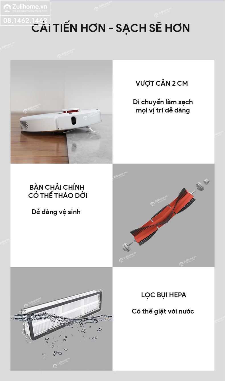 Robot Hút Bụi Lau Nhà Dreame D9 – Hàng Công ty, Bản Quốc tế 18 robot hut bui dreame d9 zulihome 18 1