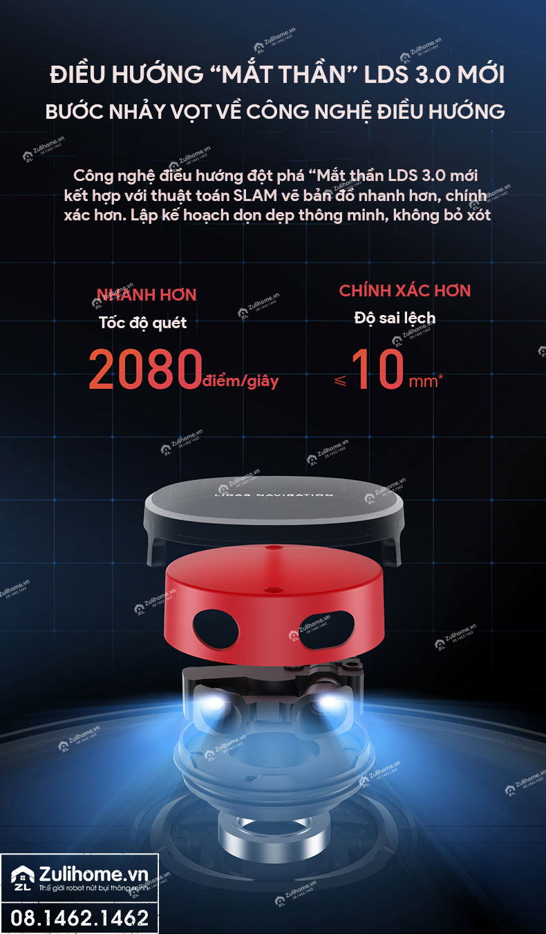 Robot Hút Bụi Lau Nhà Dreame D9 – Hàng Công ty, Bản Quốc tế 4 robot hut bui dreame d9 zulihome 4 1