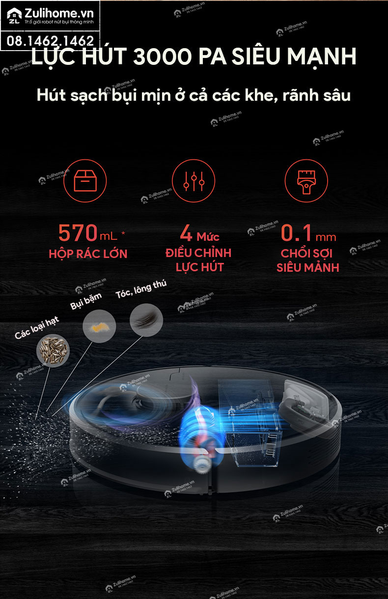 Robot Hút Bụi Lau Nhà Dreame D9 – Hàng Công ty, Bản Quốc tế 9 robot hut bui dreame d9 zulihome 9 1