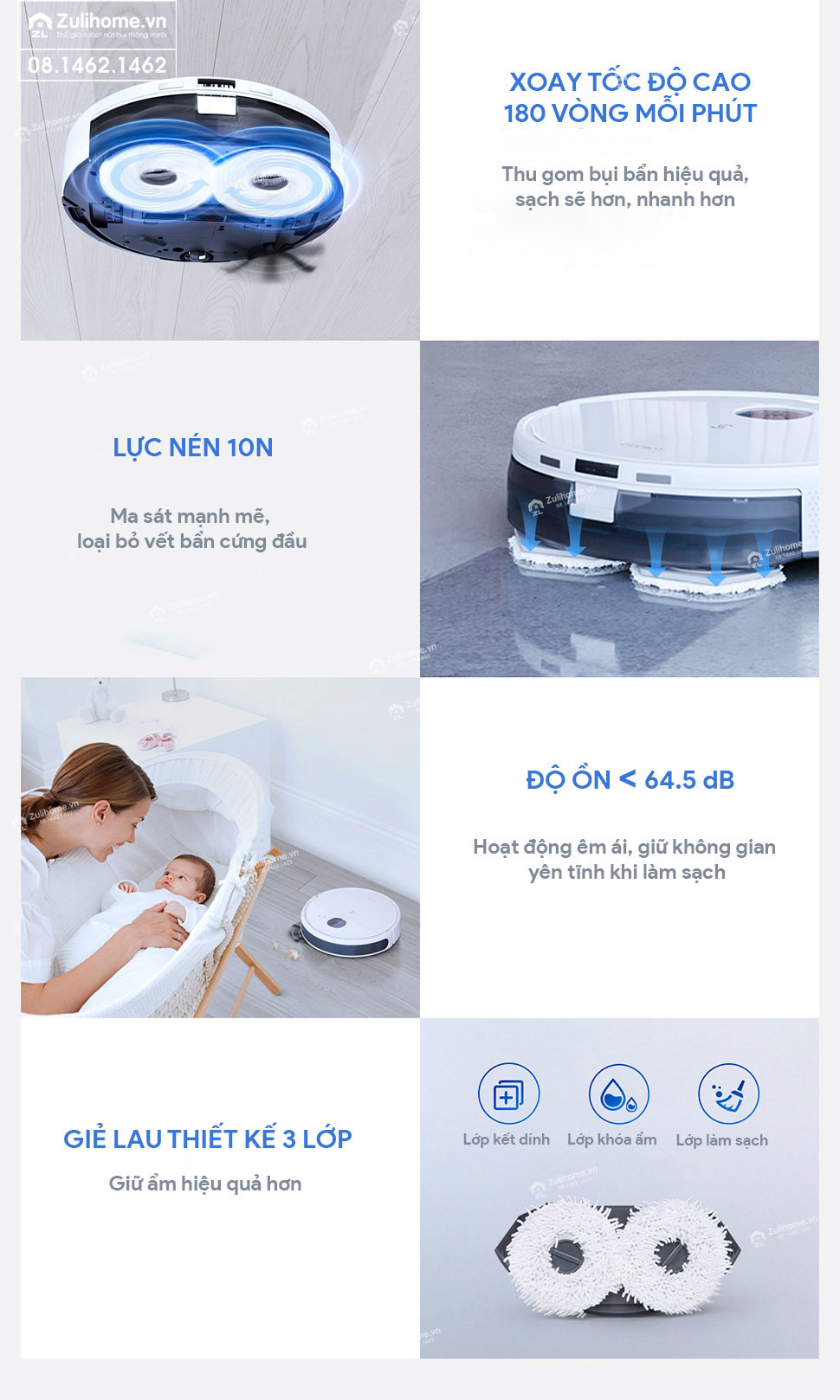 Robot Hút Bụi Lau Nhà Ecovacs Deebot N9 Plus 4 Ecovacs Deebot N9+