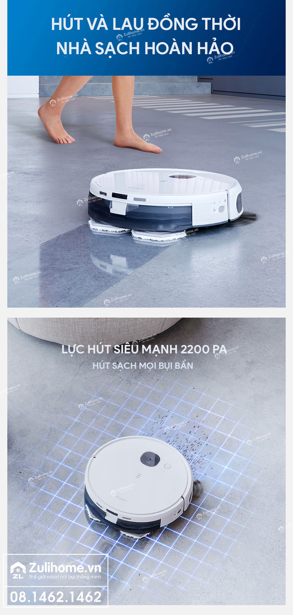 Robot Hút Bụi Lau Nhà Ecovacs Deebot N9 Plus 5 Ecovacs Deebot N9+