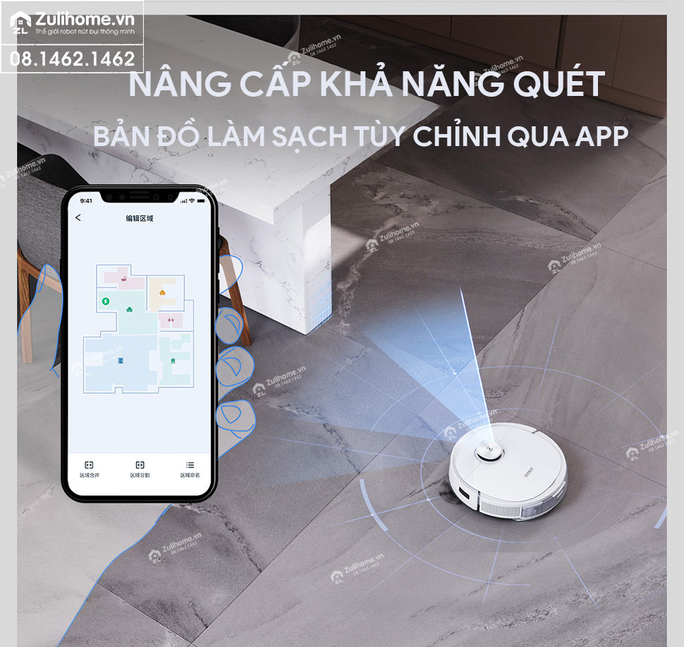 Robot Hút Bụi Lau Nhà Ecovacs Deebot T9 MAX 4 robot hut bui ecovacs t9 zulihome 5