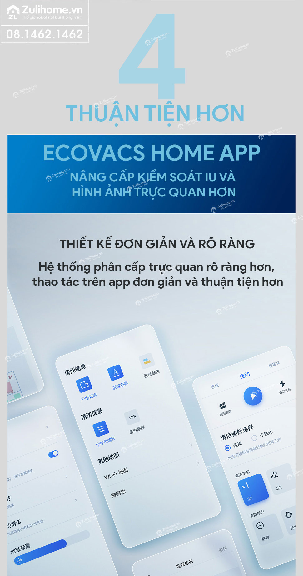Robot Hút Bụi Lau Nhà Ecovacs Deebot T9 MAX 7 robot hut bui ecovacs t9 zulihome 8