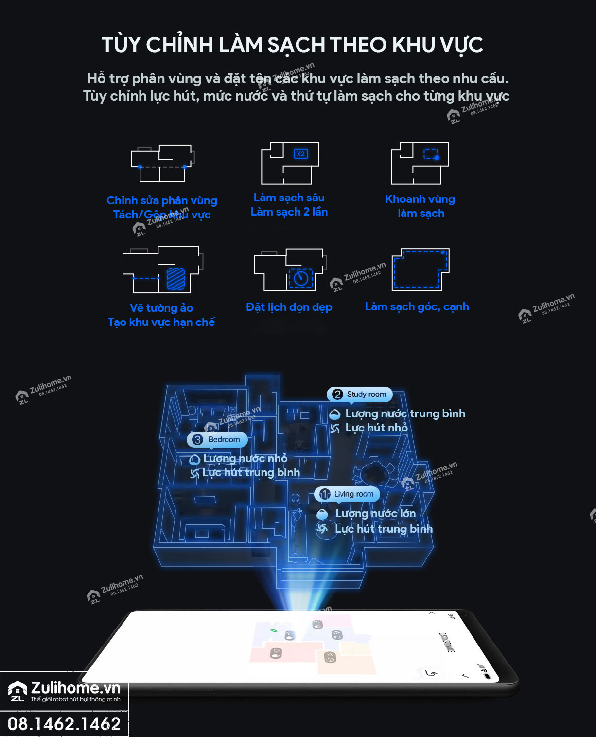 Robot Hút Bụi Lau Nhà Xiaomi Lydsto R1 – Hàng Công ty, Bản Quốc tế 16 robot hut bui xiaomi lydsto r1 zulihome 15